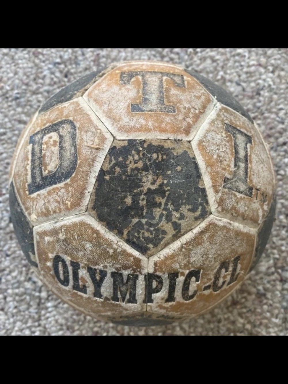 Rare Olympic CL Concord Soccer Ball White Black DTI